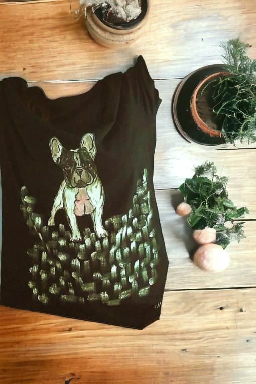 Camisetas retratos de mascotas para hombre, pintadas a mano byMIRENE.
