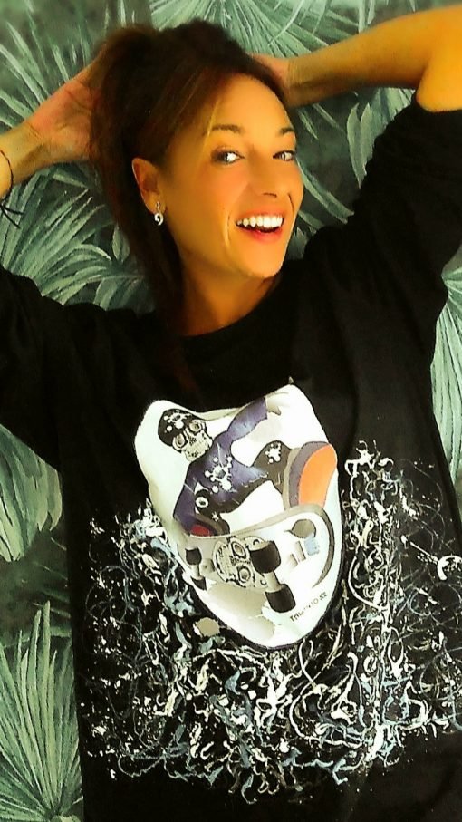 Camisetas pintadas Skater