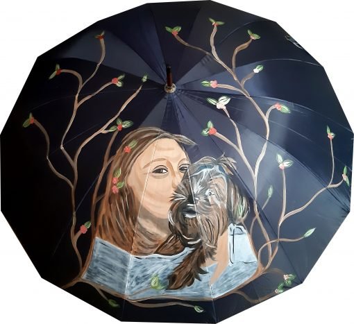 Mi nieta paraguas pintado bymirene