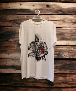 Boxeo camiseta pintada a mano bymirene