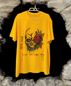 Vibra camiseta pintada a mano para hombre bymirene