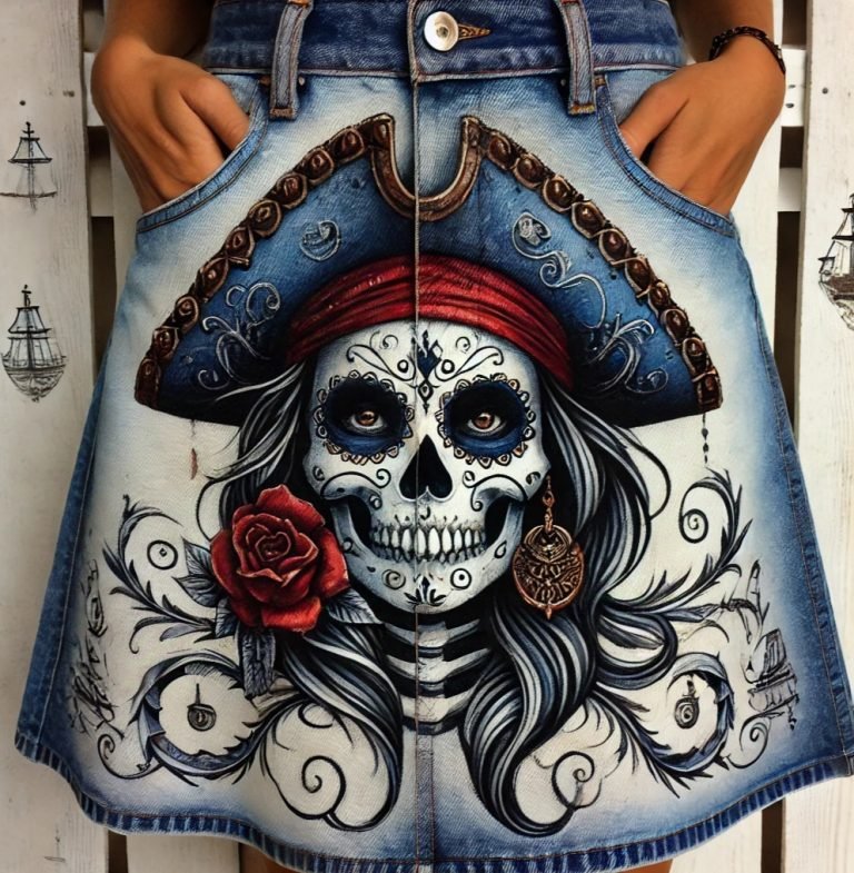 Falda denim Corsaria byMIRENE